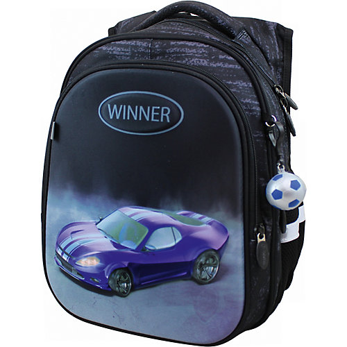 Рюкзак Winner 8072 с брелоком, черный от WINNER