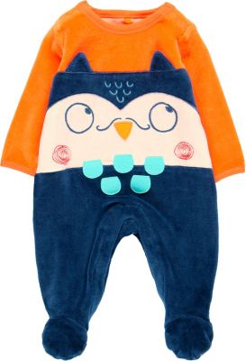 Strampler aus Samt dunkelblau Gr. 80 Jungen Baby