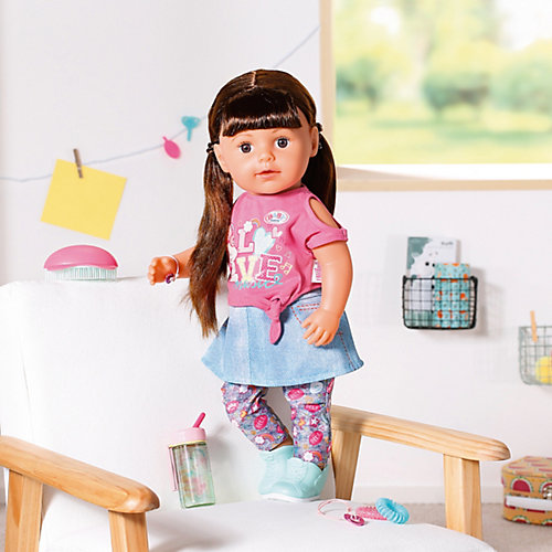 Интерактивная кукла Zapf Creation Baby born Сестричка брюнетка, 43 см от Zapf Creation