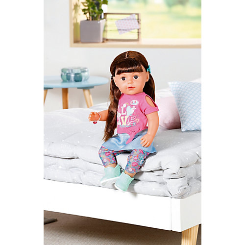Интерактивная кукла Zapf Creation Baby born Сестричка брюнетка, 43 см от Zapf Creation