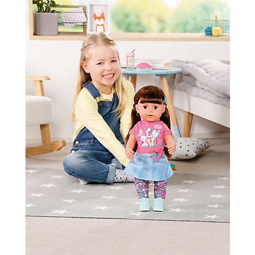 Интерактивная кукла Zapf Creation Baby born Сестричка брюнетка, 43 см от Zapf Creation