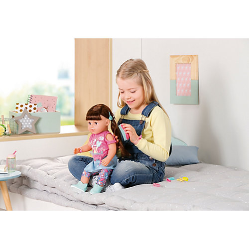 Интерактивная кукла Zapf Creation Baby born Сестричка брюнетка, 43 см от Zapf Creation