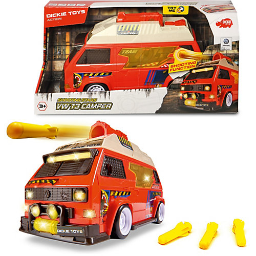 Машинка с залповой установкой Dickie Toys VW T3 Camper, 28 см от Dickie Toys