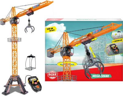 elektrischer Kran mit Fernbedienung Dickie Toys Mega Crane für Kinder ab 3 Ja 