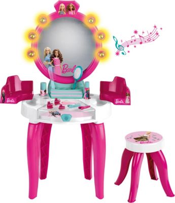 mewmewcat Kinder Schminktisch Kunststoff Frisiertisch mit Licht/Sound und 3 Spiegeln Mädchen Spielzeug 45 x 25 x 71,5 cm
