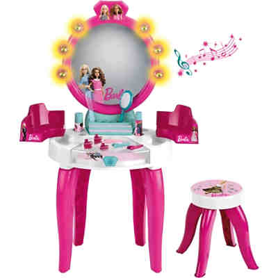 Barbie® Schminktisch mit Hocker inkl. Zubehör - mit Licht & Sound, pink