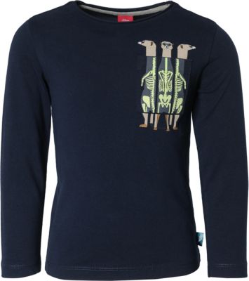 S.Oliver Baby Langarmshirt Unisex - Baumwolle Mit Stickerei & Druckknöpfen