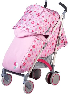 Коляска-трость Babyhit Rainbow LT, розовая с серым