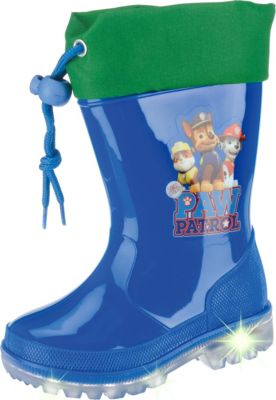 PAW Patrol Gummistiefel Blinkies blau Gr. 25 Jungen Kleinkinder