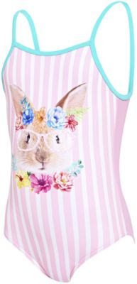 Badeanzug TROPICAL BUNNY U BACK pink Gr. 116 M�dchen Kinder