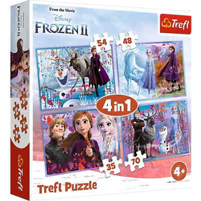 4in1 Puzzle 35/48/54/70 Teile - Frozen 2