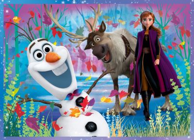 Disney Frozen Fever 3D Puzzle 4 x 24-teilig Eiskönigin Elsa Anna NEU 