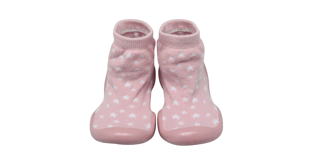 Baby Haussocken Pink Stars rosa Gr. 23 Mädchen Kleinkinder