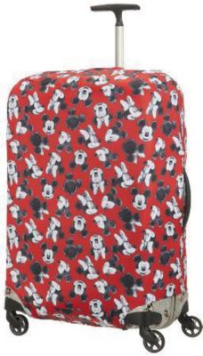Чехол для чемодана Samsonite Микки, Минни, красный 86 см
