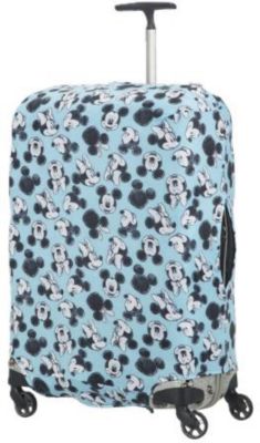 Чехол для чемодана Samsonite Микки, Минни, синий 86 см