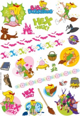 Puzzle 100 Teile 36x24 Cm Mit Tattoo Sticker Bibi Blocksberg Hexenausflug Bibi Blocksberg Mytoys