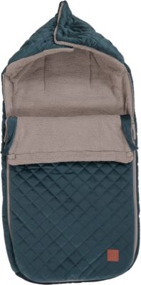 Kinderwagen-Fusack Velvet Kiki, petrol green