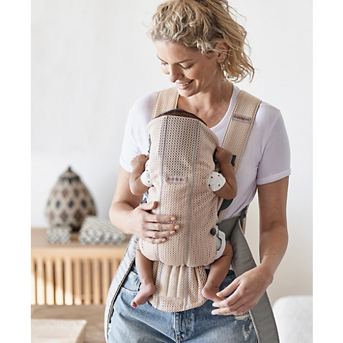 Рюкзак-кенгуру BabyBjorn Mini Mesh, жемчужно-розовый от BabyBjorn