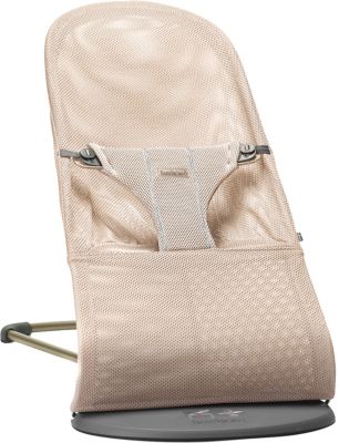 Кресло-шезлонг BabyBjorn Bliss Mesh, жемчужно-розовый