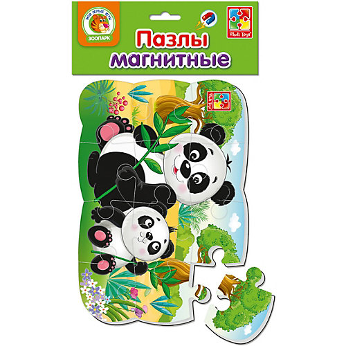 Пазлы на магните Vladi Toys "Пандочка", 12 элементов от Vladi Toys