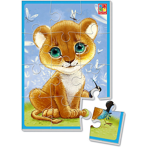 Мягкие пазлы Vladi Toys "Львёнок", 12 элементов от Vladi Toys