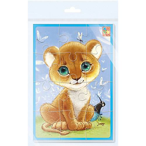 Мягкие пазлы Vladi Toys "Львёнок", 12 элементов от Vladi Toys