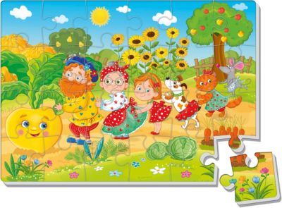 Мягкие пазлы Vladi Toys "Репка", 12 элементов
