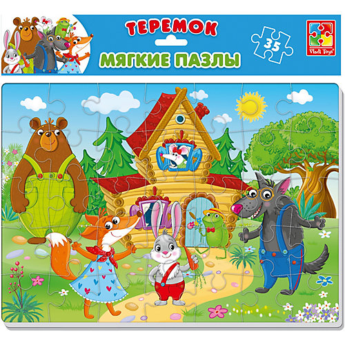 Мягкие пазлы Vladi Toys "Теремок", 12 элементов от Vladi Toys