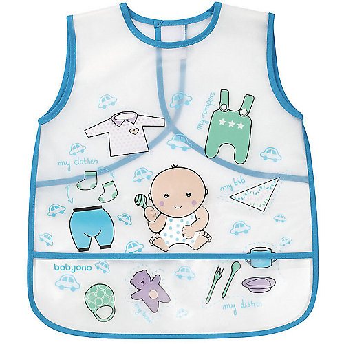 Нагрудник с кармашком BabyOno с 12 мес, 2 шт - разноцветный от BabyOno