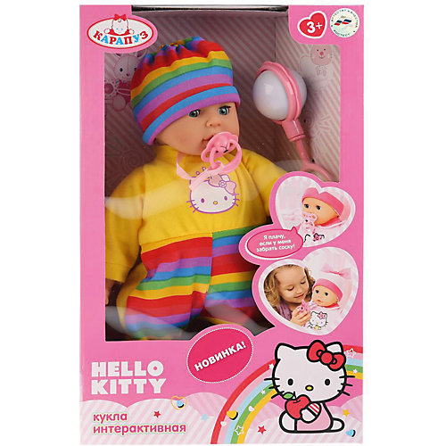 Интерактивная кукла-пупс Карапуз Hello Kitty 35 см, плачет от Карапуз