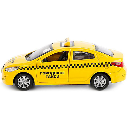 Машинка Технопарк Hyundai Solaris Такси, 12 см от ТЕХНОПАРК