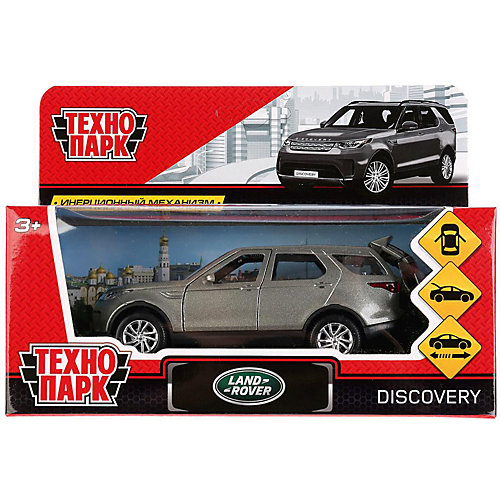 Инерционная машина Технопарк Land Rover Discovery, серый от ТЕХНОПАРК