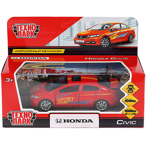 Инерционная машина Технопарк Honda Civic, Спорт от ТЕХНОПАРК