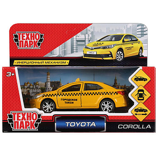 Инерционная машина Технопарк Toyota Corolla, Такси от ТЕХНОПАРК