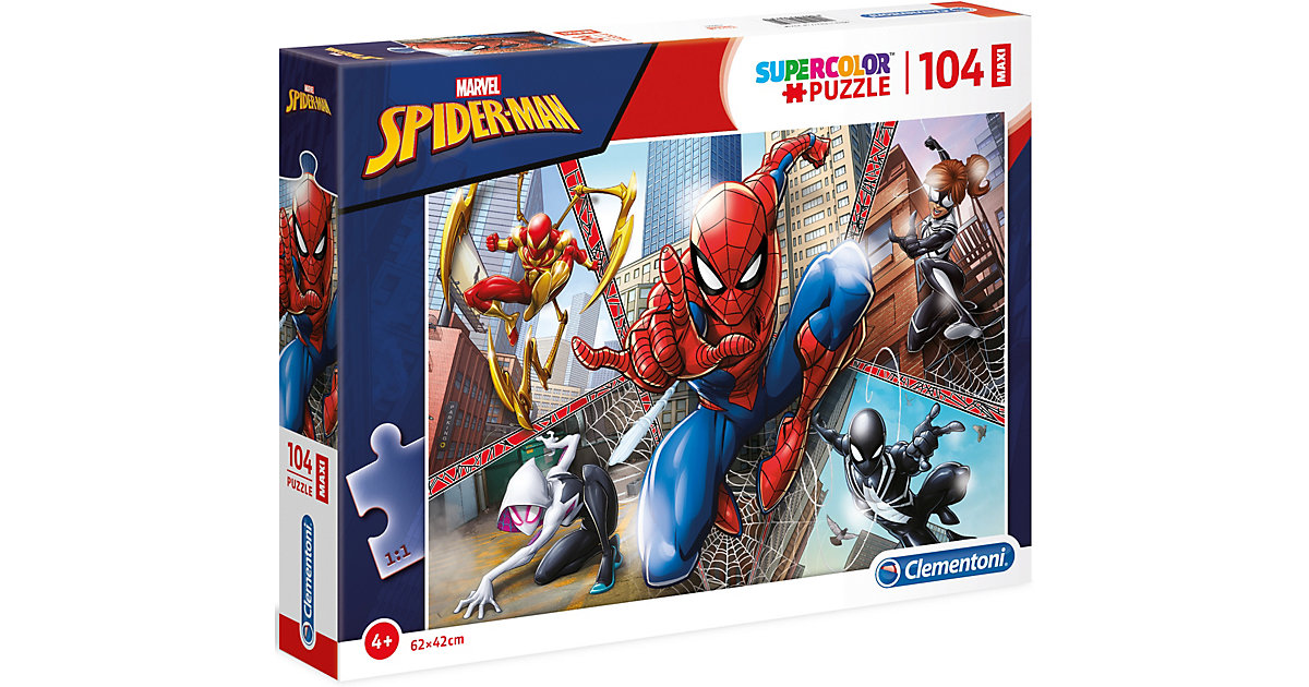 Puzzles: Clementoni Puzzle 104 Teile Maxi - Spiderman
