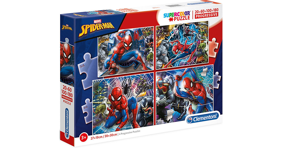 Puzzles: Clementoni Puzzle-Set 20/60/100/180 Teile - Spiderman