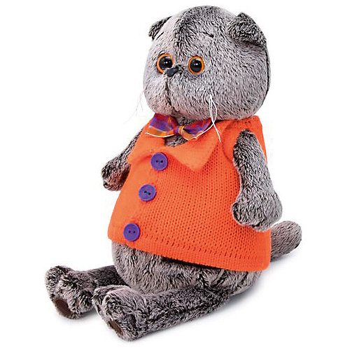 Мягкая игрушка Budi Basa Кот Басик в вязаном жилете, 25 см от Budi Basa