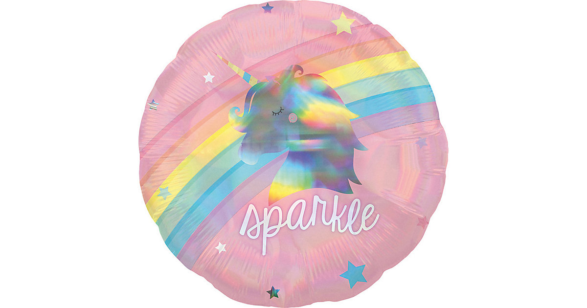 Standard Holographic Magical Rainbow Folienballon S55 verpackt