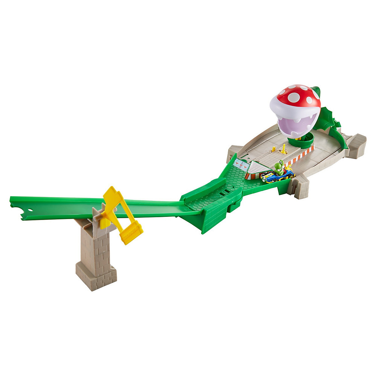 Hot Wheels Mario Kart Piranha-Pflanzen-Trackset inkl. 1 Spielzeugauto Zubehör
