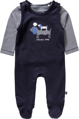 Strampler dunkelblau Gr. 50 Jungen Baby