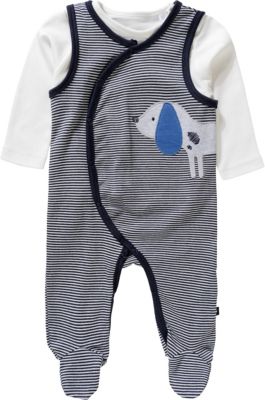 Strampler dunkelblau Gr. 50 Jungen Baby