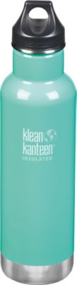 Edelstahl-Trinkflasche Klean Kanteen Classic Sea Crest, 592 ml, vakuumisoliert, Loop Cap mint