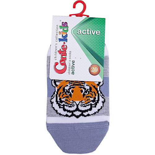 Укороченные носки Conte-kids Active - синий/белый от Conte-kids