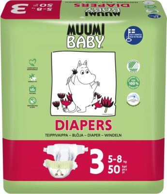 Подгузники Muumi Midi 5-8 кг, 50 штук