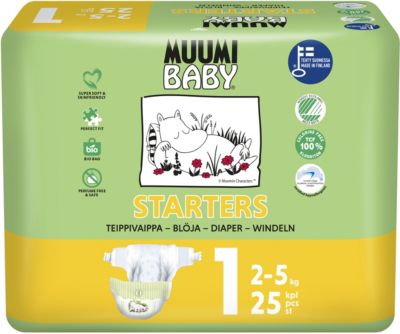 Подгузники Muumi Mini 2-5 кг, 25 штук