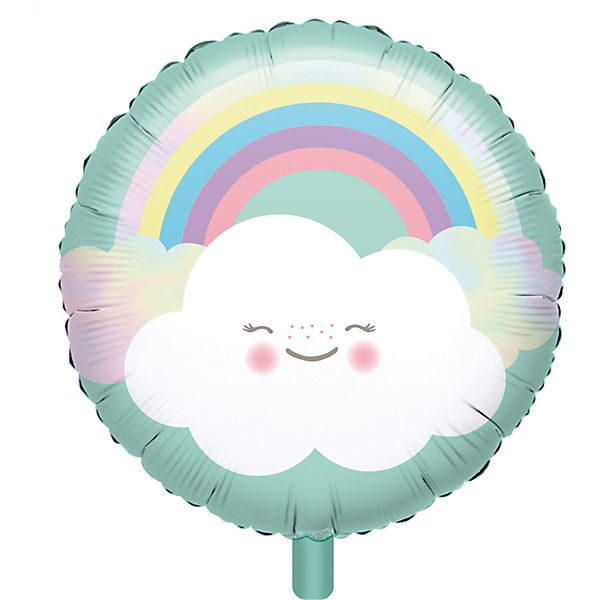 Folienballon "Rainbow & Cloud", 43 cm