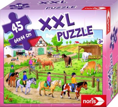 XXL Puzzle Feuerwehr im Einsatz 45 Teile Unterhaltung Spiele & Rätsel Puzzles Noris Puzzles 