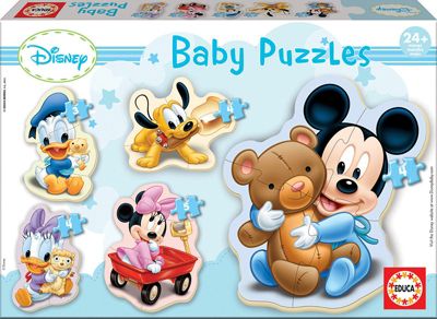 34846 Puzzle Disney Micky Maus mit Freunden Trefl 3 Sets für Kinder ab 3 Jahren von 20 bis 50 Teilen