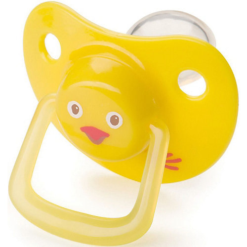Пустышка Happy Baby «Цыпленок», 0-12 месяцев, желтая от Happy Baby