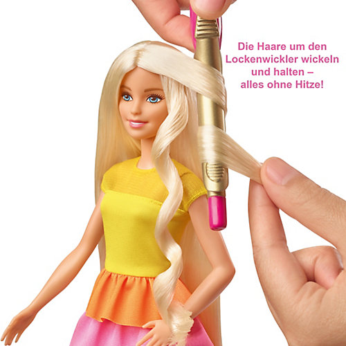 Игровой набор Barbie "Роскошные локоны" Кукла в модном наряде с аксессуарами для волос от Mattel
